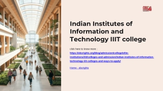 Indian Institutes of Information and Technology IIIT college