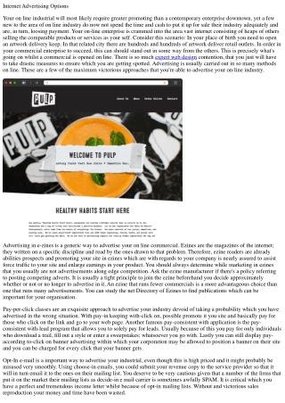 Internet promotion techniques