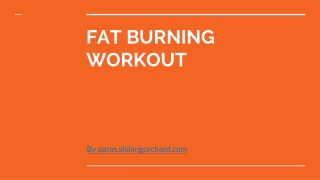 (Fat burning workout)