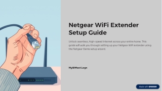 Netgear Genie Setup
