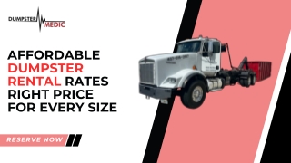 Affordable Dumpster Rental Rates for Residential and Commercial Projects