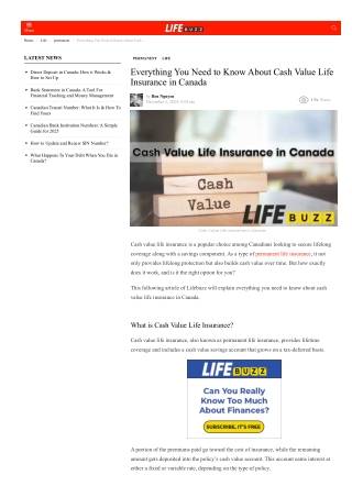 LifeBuzz Strategy: Cash Value Life Insurance - Ideal Candidate Profile and Suita