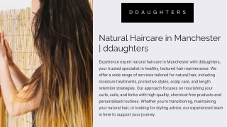 Natural Haircare in Manchester | ddaughters