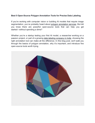 Best 5 Open-Source Polygon Annotation Tools for Precise Data Labeling