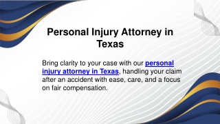 Personal Injury Attorney in Texas