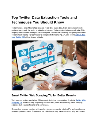 Top Twitter Data Extraction Tools and Techniques You Should Know