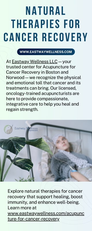 Natural Therapies For Cancer Recovery - www.eastwaywellness.com