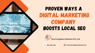 Proven Ways a Digital Marketing Company Boosts Local SEO