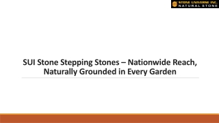 SUI Stone Stepping Stones – Nationwide Reach, Naturally Grounded in Every Garden