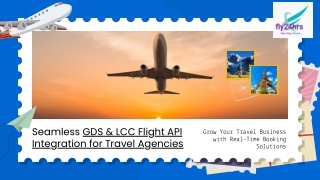 Seamless GDS & LCC Flight API Integration for Travel Agencies