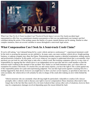 What Can I Demand In A Vehicle Accident Case? Puzzle & Riddle Injury Legal Repre