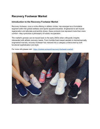 Asia-Pacific: The Untapped Potential in Recovery Footwear
