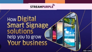 Smart Digital Signage Solutions by Streampurple