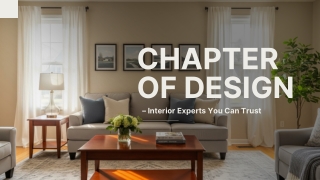 Make Every Room Beautiful with Help from Chapter of Design