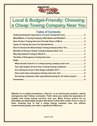 local and budget-friendly choosing a cheap towing company near you