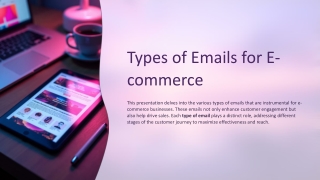 Types of Emails for E-commerce