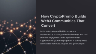 CryptoPromo Helps Web3 Projects Raise Funds Fast