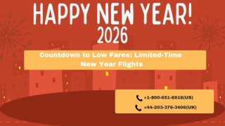 1-800-651-8918Countdown to Low Fares Limited-Time New Year Flights