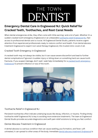 Dental Abscess Treatment Englewood