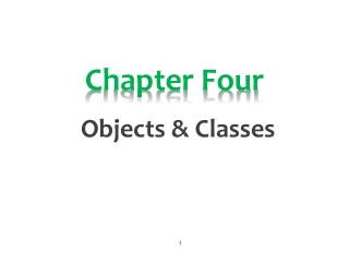 Session 4 - Objects and Classes