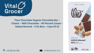 Organic Theo Chocolate Bars – Irresistible Salted Almond Treat