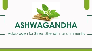 Ashwagandha – The Ayurvedic Adaptogen for Stress Relief, Strength & Immunity