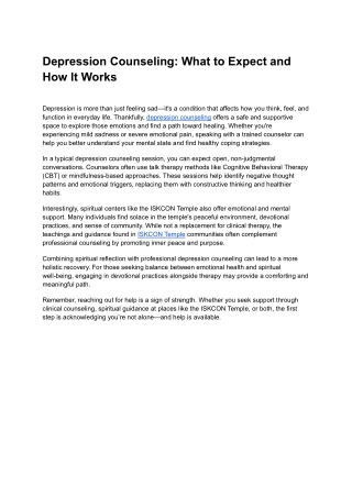 Depression Counseling_ What to Expect and How It Works