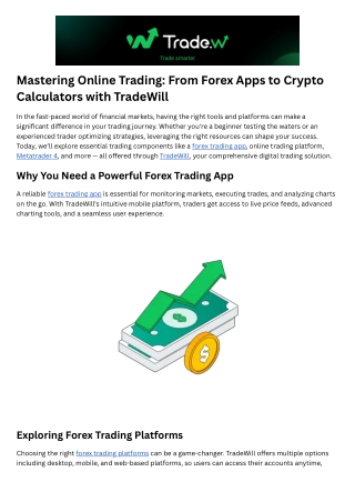 Online Trading Platform