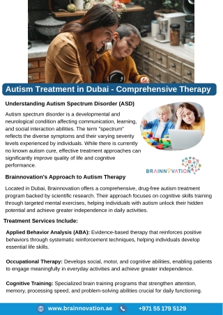 Autism Treatment in Dubai - Comprehensive Therapy