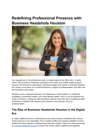 business headshots houston