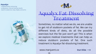 Aqualyx Fat Dissolving Treatment Manju Enterprises Pvt. Ltd.