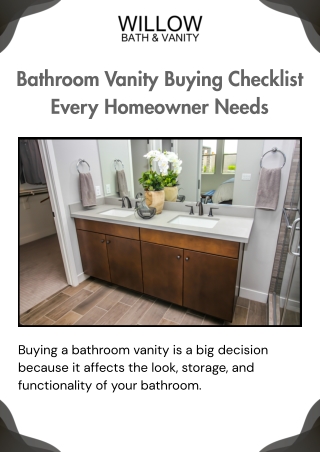 _Bathroom Vanity Buying Checklist Every Homeowner Needs
