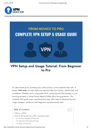 VPN Setup Tutorial: How to Use VPN, Adjust Configuration & Settings