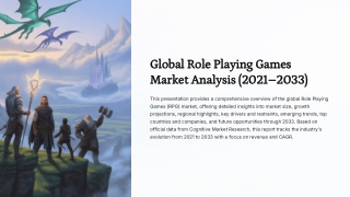 Role Playing Games Market
