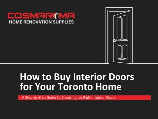 How To Buy Interior Doors for Your Toronto Home