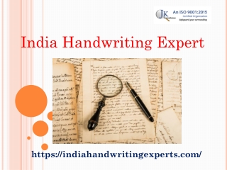 Handwriting Comparison Services – India Handwriting Expert