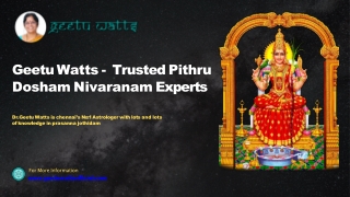 Book Pithru Dosham Nivaranam With Geetu Watts Today