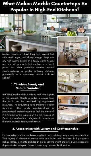 What Makes Marble Countertops So Popular in High-End Kitchens?