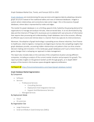 Graph Database Market Insights by Type & Application