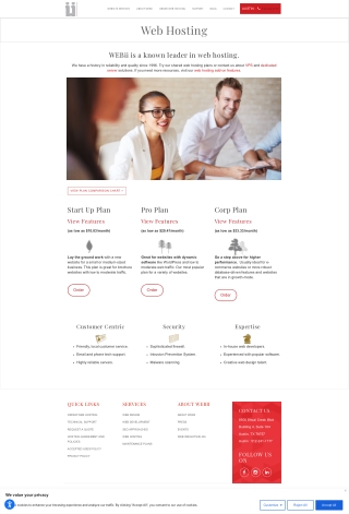 Web Hosting Austin | Start Strong with Reliable Plans from WEBii