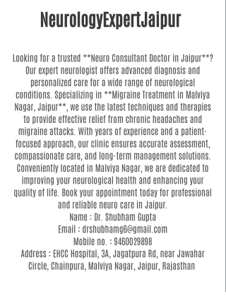 NeurologyExpertJaipur
