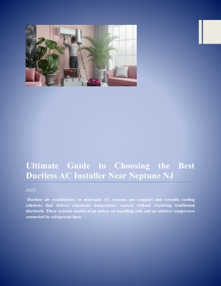Complete Guide to Finding the Best Ductless AC Near Me in Neptune NJ