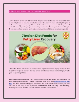 7 Indian Diet foods for Fatty Liver Recovery