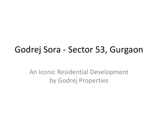 Godrej_Sora_Sector_53_Gurgaon