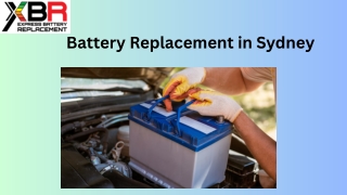 Battery Replacement in Sydney