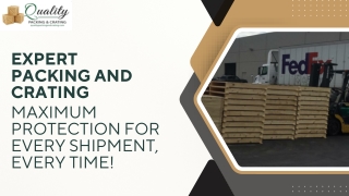 Expert packing and crating