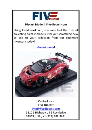 Diecast Model Fivediecast.com