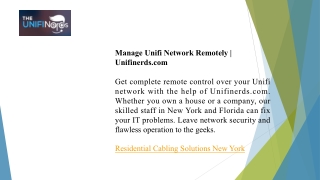 Manage Unifi Network Remotely  Unifinerds.com
