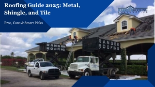 Roofing Guide 2025 Metal, Shingle, and Tile – Pros, Cons & Smart Picks