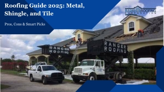 Roofing Guide 2025 Metal, Shingle, and Tile – Pros, Cons & Smart Picks